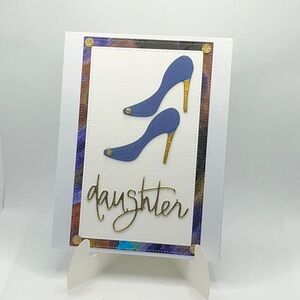Elegant High Heel Silhouette Greeting Card